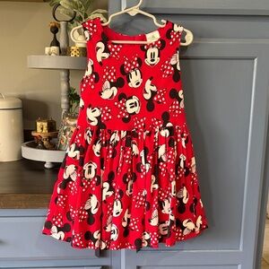 Disney Minnie Mouse Red and Black Kids Dress